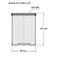 Guidi Stainless steel 316 strainer basket for water strainer- KIT1164 1 1/2 inch